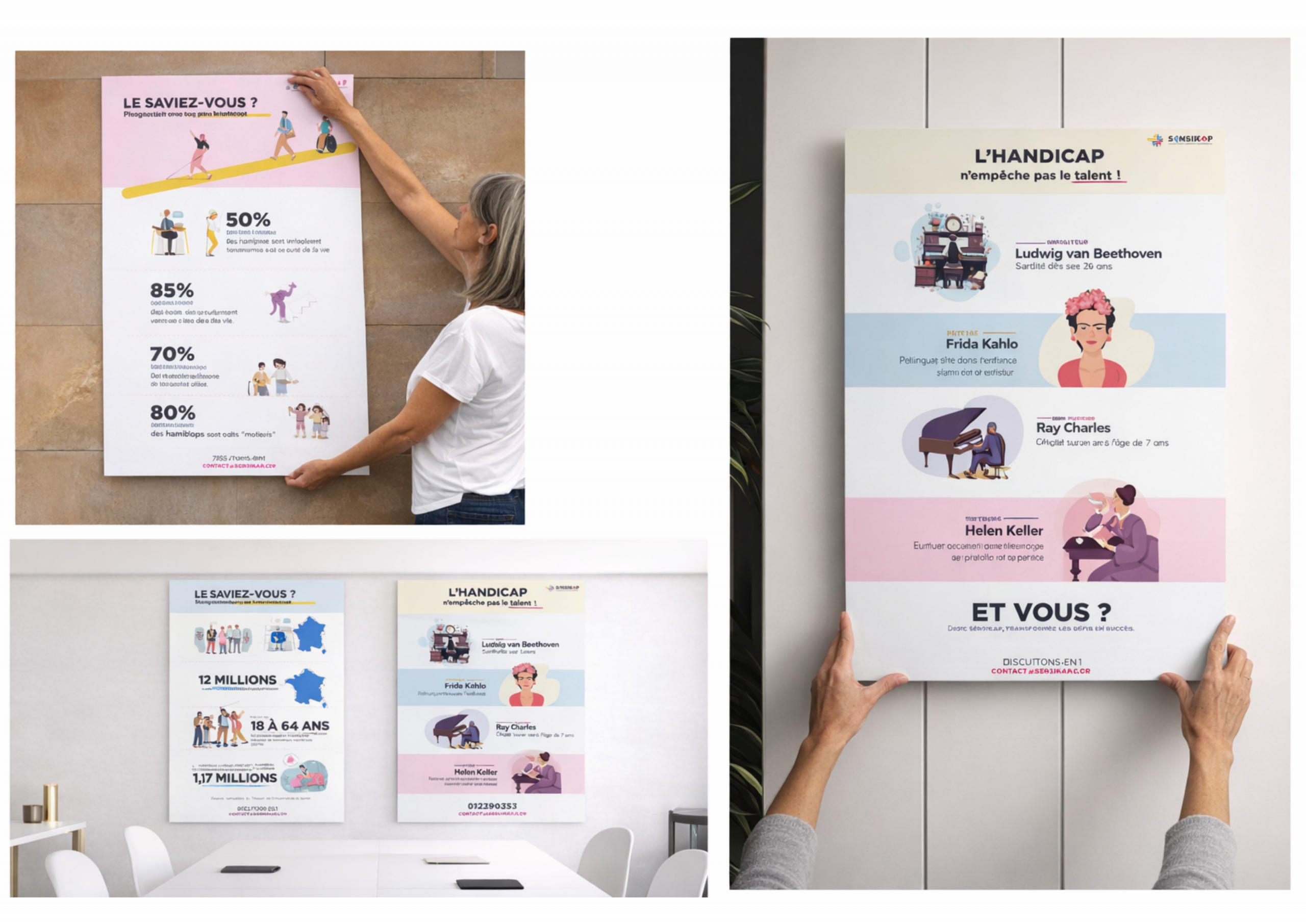 Sensikap affiches de sensibilisation